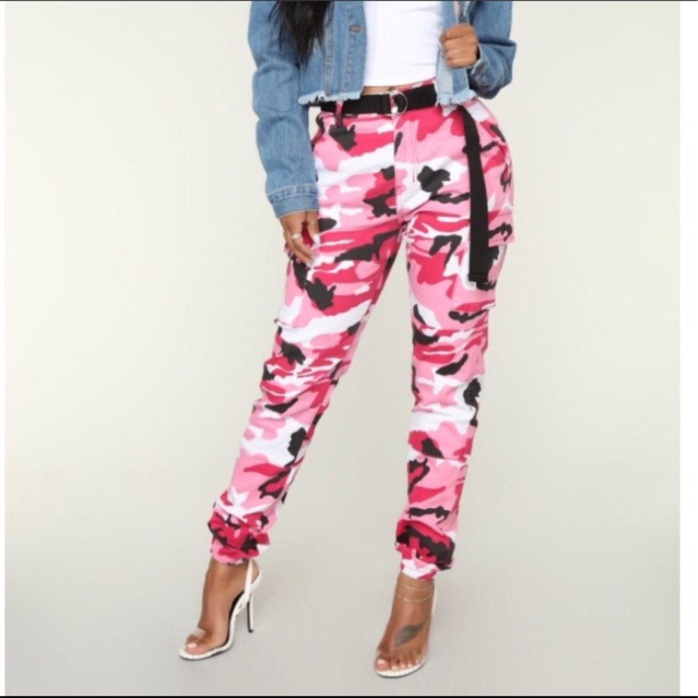 Pink Camo Joggers